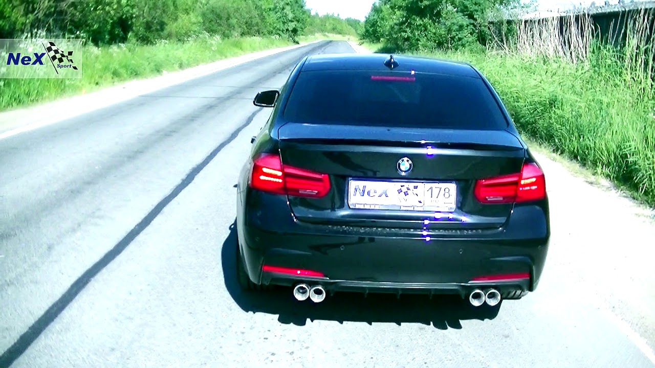 Раздвоенный выхлоп bmw f30