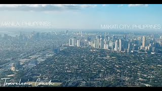 Manila Makati BGC Ortigas Philippines Skyline (NAIA Take Off via Cebu Pacific) in HD