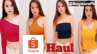 Shopee Haul 2020 Try On Haul Super Murang Trendy Tops Tin Pineda