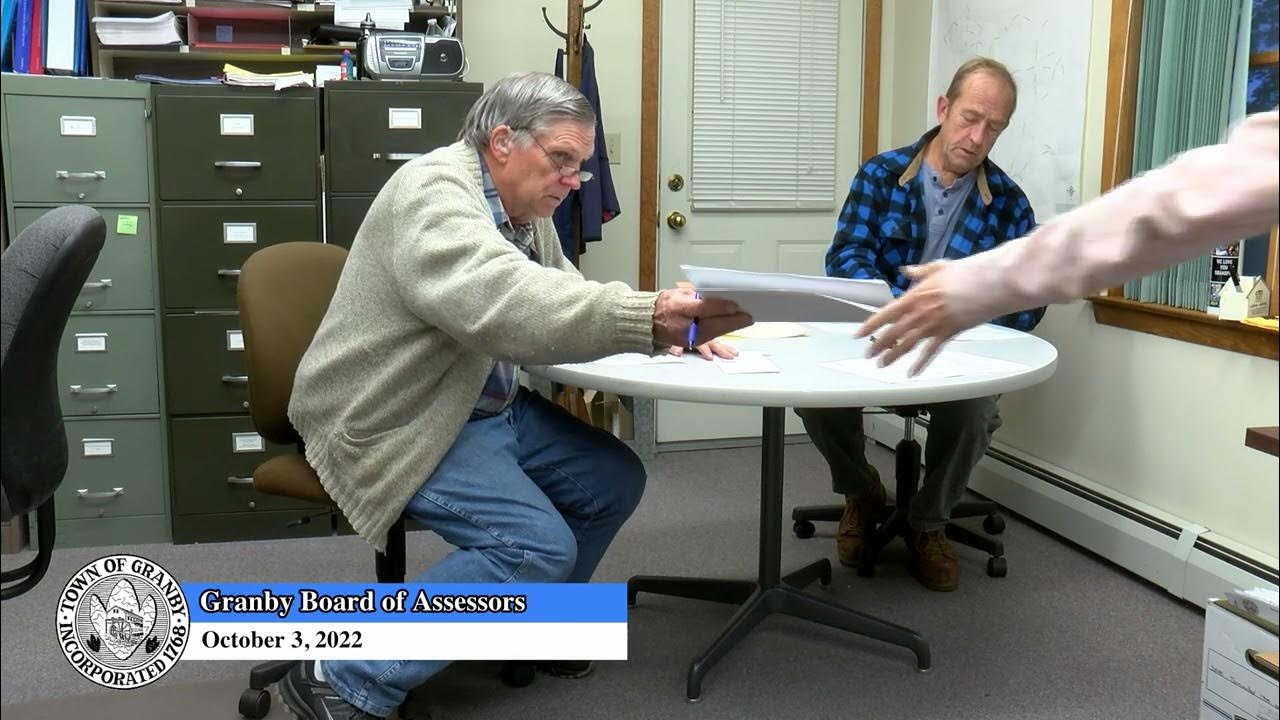 GRANBY MA Board of Assessors 100322 YouTube
