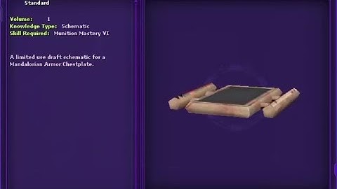 SWG Legends- DWB Solo Crafting Mando Armor