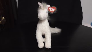 TY CLASSIC 1996 SPARKLES THE UNICORN( RAINBOW MANE AND TAIL)PLUSH REVIEW