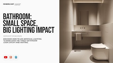 Guest Bathroom With Artificial Lighting | 3Ds Max + Corona Interior Rendering Tutorial