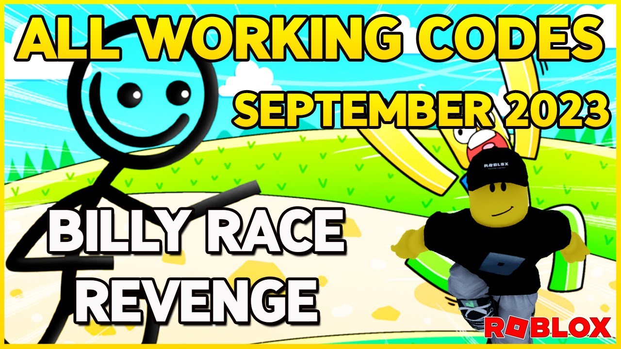 🏃5 NEW CODES for 🏃BILLY RACE REVENGE🏃 Roblox September 2023