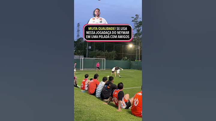 NEYMAR TÁ VOANDO!!! O Camisa 10 do SANTOS foi flagrado 'dando aula' em um futebol entre amigos