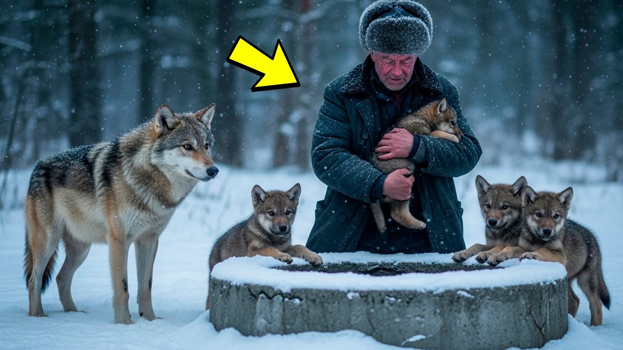 Волки оказались в ловушке — человек рискнул ВСЕМ ради спасения!