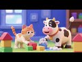 Cat and Cow Clean the Toy Blocks | Nursery Rhymes &amp; Kids Songs