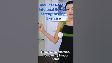 Shoulder Rehab : internal rotator subscapularis exercise