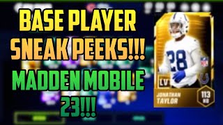BASE PLAYER SNEAK PEEKS FOR MADDEN MOBILE 23!!! ICONICS, EPICS, AND OTHER INFORMATION!!!