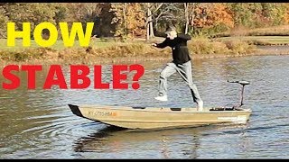 How stable is a jon boat (jon boat series, 3) tracker 1236