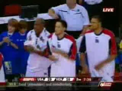 Melo Slams it down off the dish from Kobe in the FIBA Americas game between Team USA and Venezuela Download link: rapidshare.com