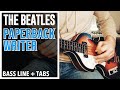 The beatles  paperback writer  bass line play along tabs