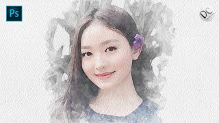 Cara Membuat Efek Gambar Lukisan air di Photoshop