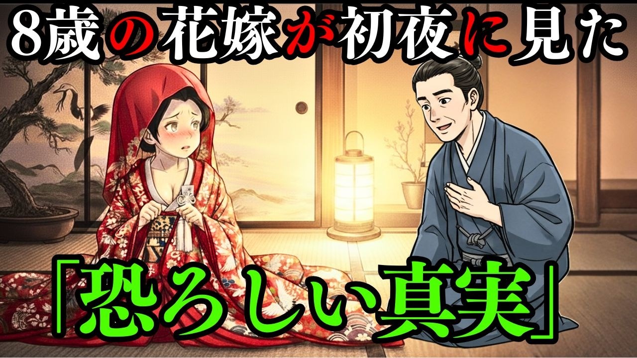 愚かな八歳の少女が十六歳の少年に嫁いだ。最初の初夜に明かされた恐ろしい真実。| 戦国時代