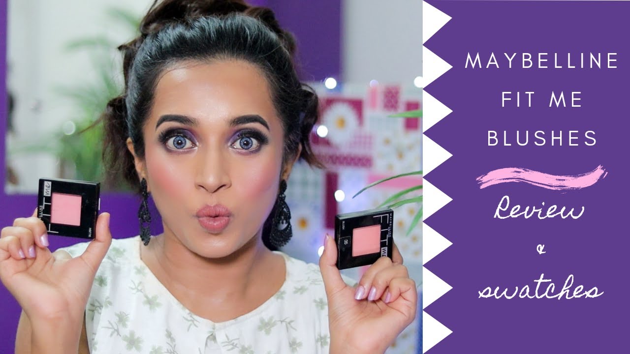 Maybelline Fit Me Blush Review & Swatches Two Shades Pink 25