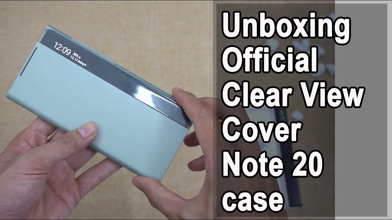 Unboxing Official Clear View Cover Note 20 case | Samsung Galaxy Note 20 5G  real - YouTube
