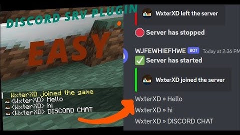[Easy] How Link Your Minecraft Aternos server chat with Discord. (DiscordSRV )