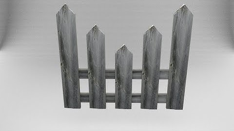 Blender 3D Tutorial - Modelling a Wooden Fence in Blender in under 7 Minutes