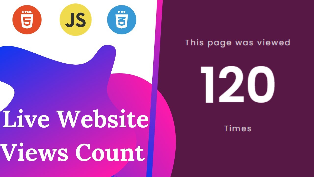 page visit counter html