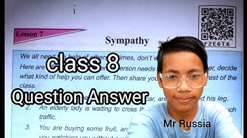 Class 8 english chapter 7 question answer assam // class 8 english lesson 7// sympathy