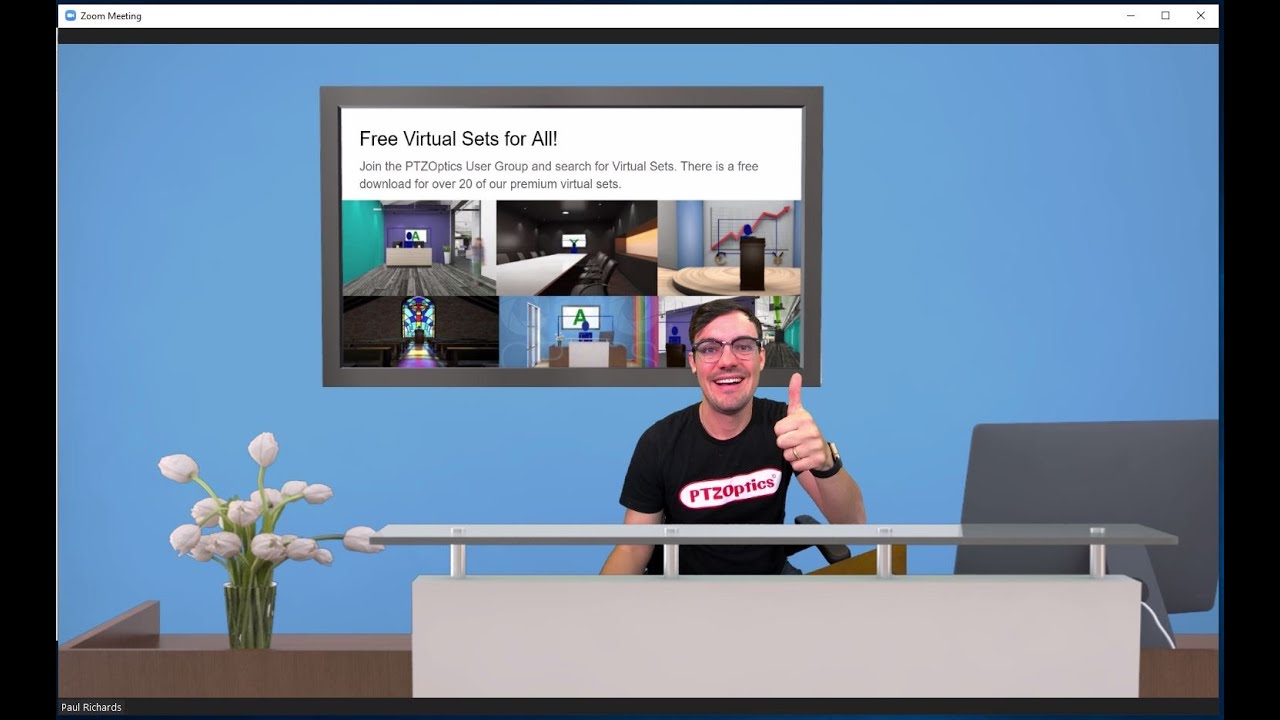 Virtual Sets for Zoom - YouTube