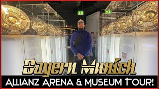BAYERN MUNICH ALLIANZ ARENA & MUSEUM TOUR! 🇩🇪