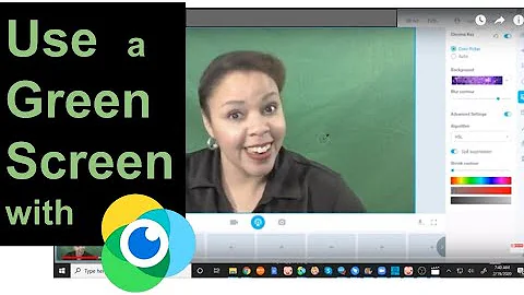 How to Create a Virtual Background on Manycam/ How to Use a Green Screen When You Teach Online
