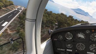 Pushing the Limits: PA-38 Tomahawk aerobatics in Panarea Fly LIM4. Microsoft Flight Simulator