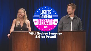 Lights, Camera, Debate w\/ Sydney Sweeney \& Glen Powell | MTV