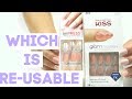 ARE THEY RE-USABLE? | IMPRESS vs. KISS NAIL Part 2