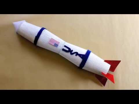 How to make a paper cup rocket - YouTube