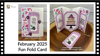 February 2025 Create with Terri Gaines Fun Fold Project - Gatefold Panel Pop Out Card
