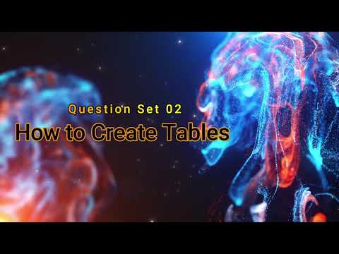 Database Task 02 | How to Create Tables | 1st Year | Pamith Herath