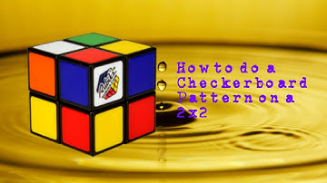 How to do a Checkerboard Pattern on a 2x2