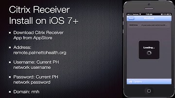Citrix Receiver Install & Setup in iOS 7+