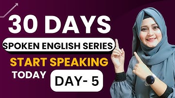 Class - 5  English speaking course| Free Spoken English Course | English Speaking Course Day 5