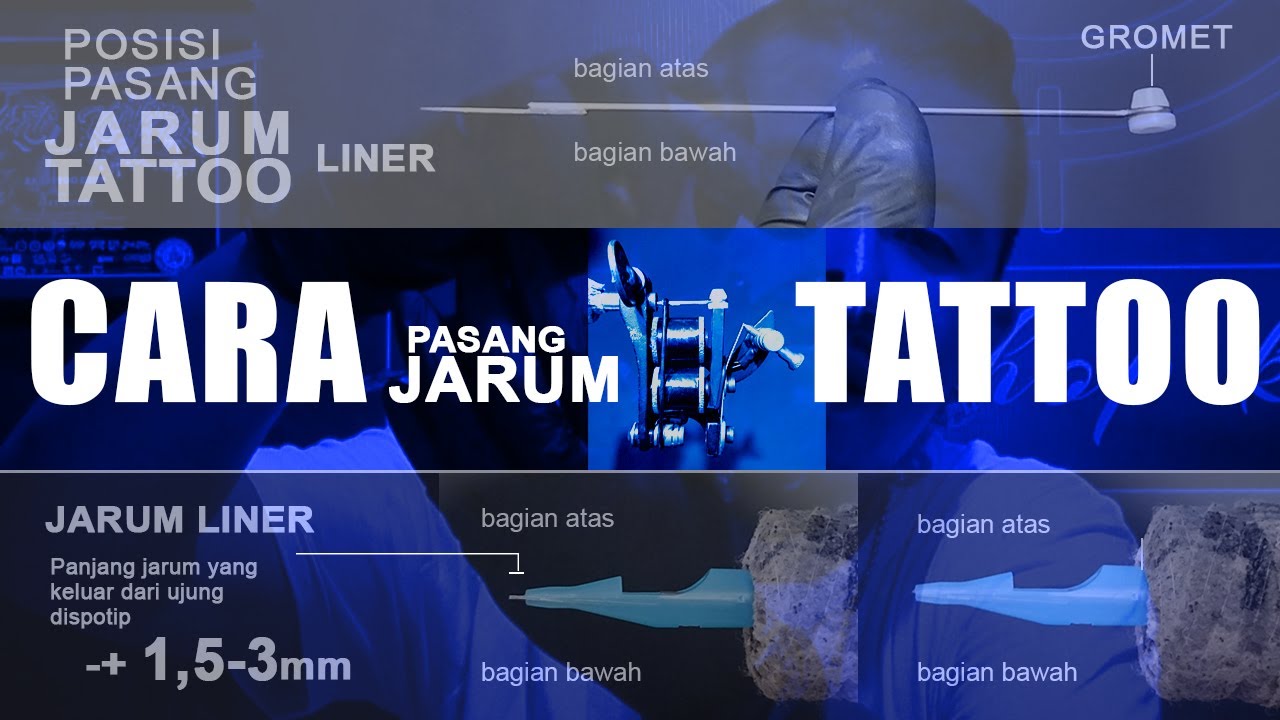  Cara  Pasang JARUM  TATTOO  yang baik dan benar YouTube