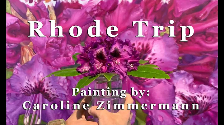 Caroline Zimmermann Painting Rhododendrons - Flora...