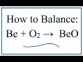Balancing Chemical Equations with Beryllium