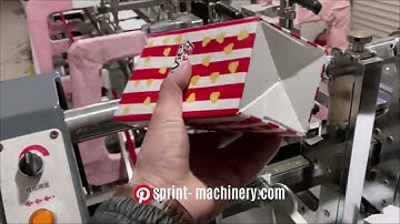 High speed folder gluer machine for popcorn box