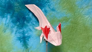 【Origami】Axolotl How to fold 【折り紙】ウーパールーパーの折り方