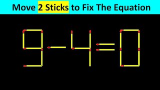 Matchstick Puzzle  Fix The Equation #matchstickpuzzle #simplylogical