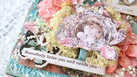 Somebody loves you altered Patina box with Prima and Finnabair