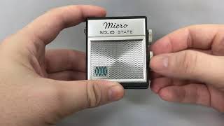 Reception on a micro radio receiver / Приём на миниатюрный приемник