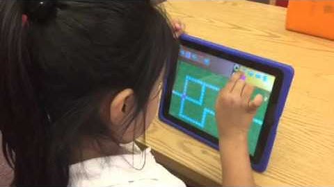 First Grade Student Using Kodable