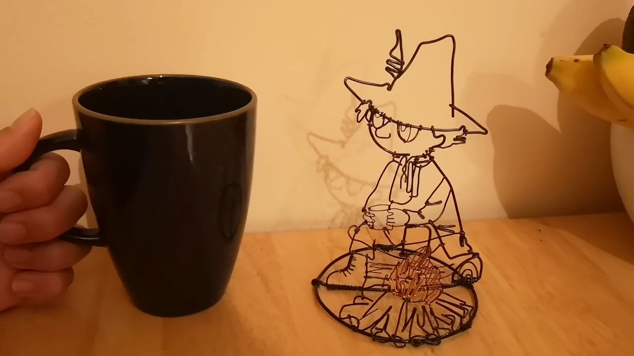 ワイヤークラフト スナフキンとココアを飲みたい How To Make Snufkin With Wire Youtube