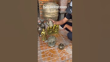 Lô ve chai bằng đồng #đồcổcầnthơ #đồcổ
