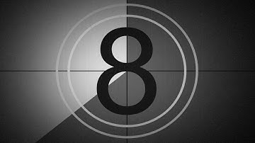 Old Movie COUNTDOWN ( v 686 ) 9 to 1 with sound effects 8K