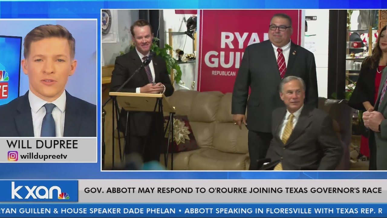 'I welcome the challenge': Gov. Abbott responds to Beto O'Rourke joining governor's race