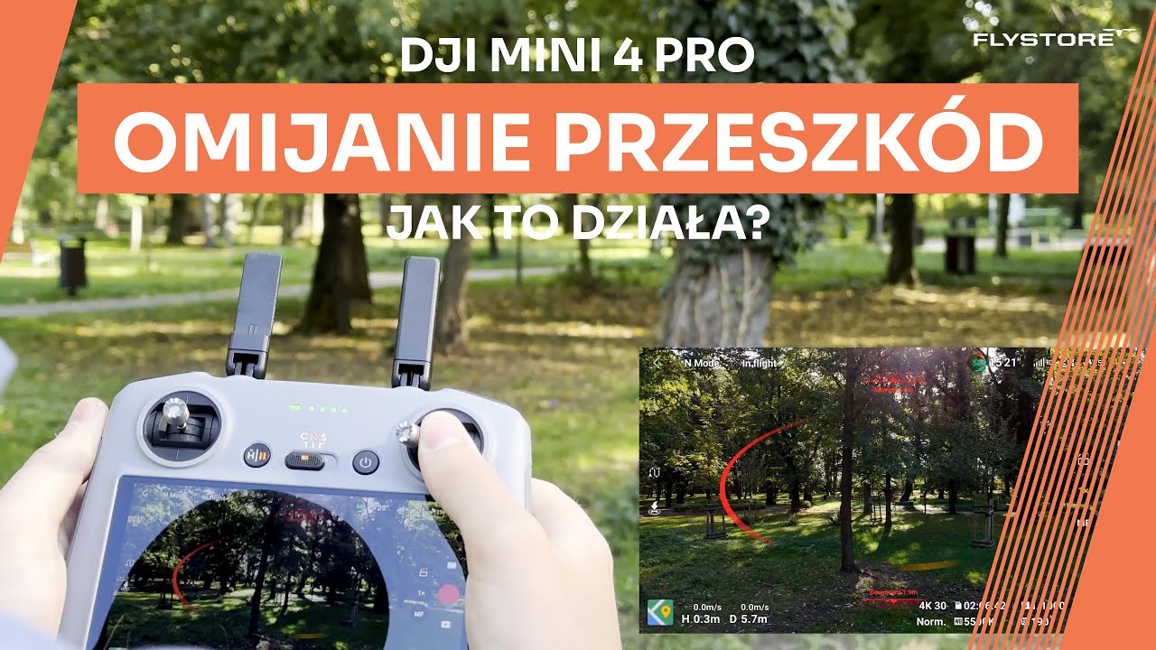 Test unikania przeszkód w DJI Mini 4 Pro – Czy to działa? - YouTube
